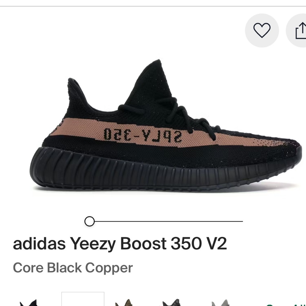 Adidas Yeezy Boost 350 V2 Black and Copper